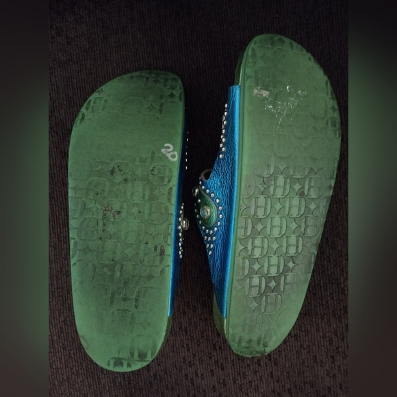 Birkenstock leather bejeweled Heidi Klum sandals RARE Vintage EU 41 US 10 - 10.5 - Picture 8 of 8